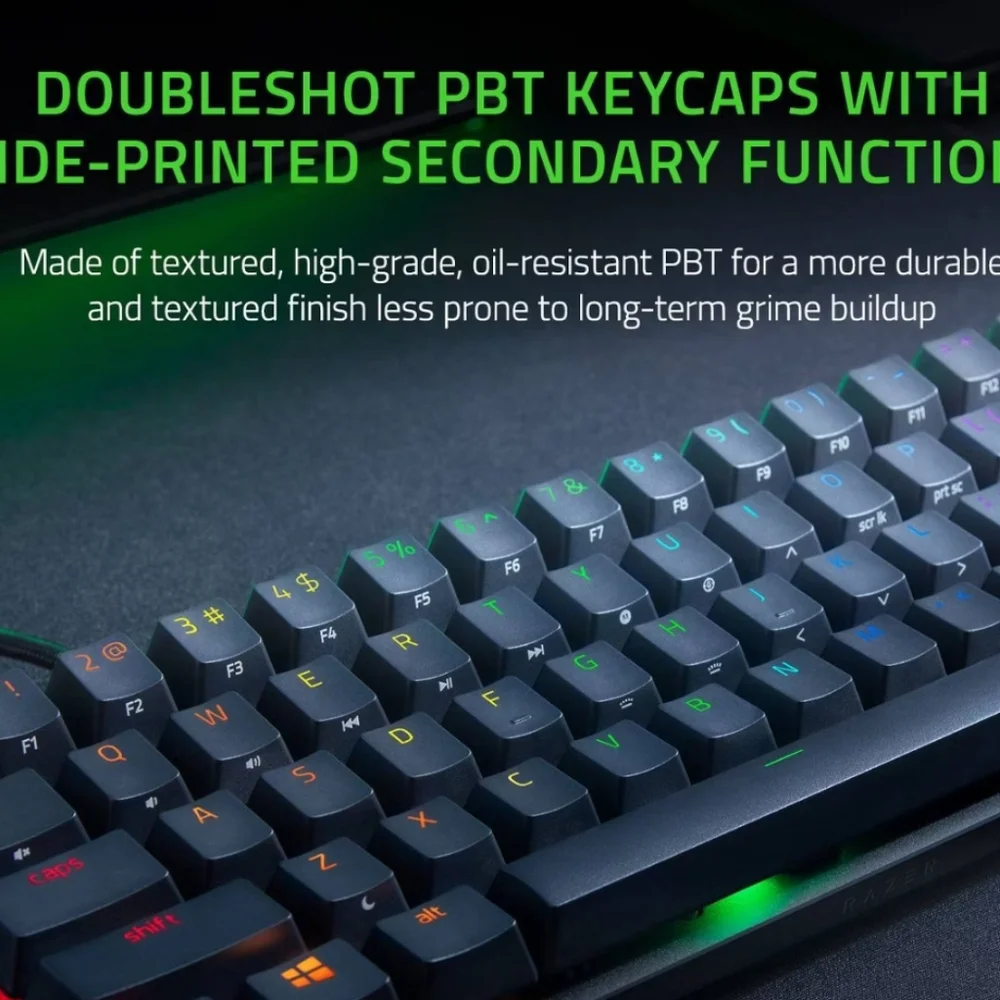 Razer Huntsman 60 Mini Keyboard - Black with RGB Lighting